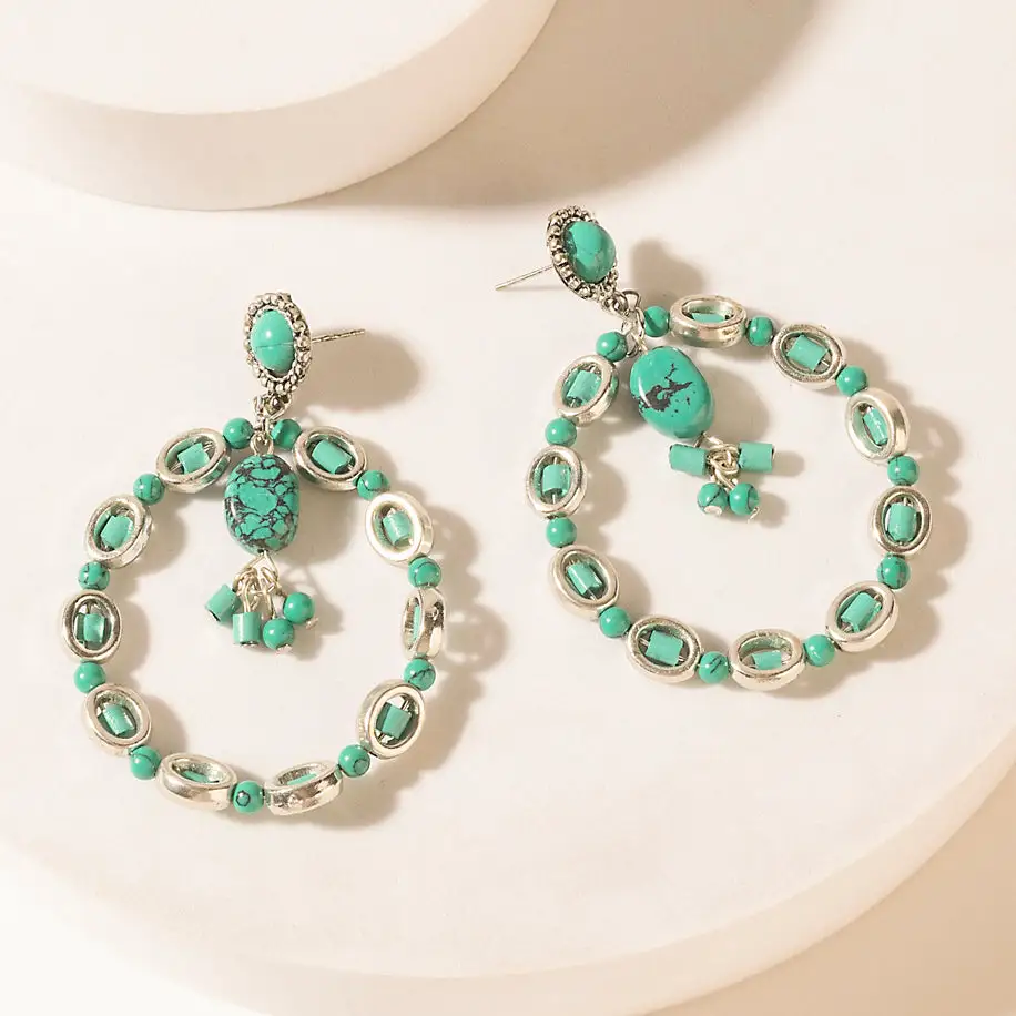 Curved Decorative Artful Statement Earrings
