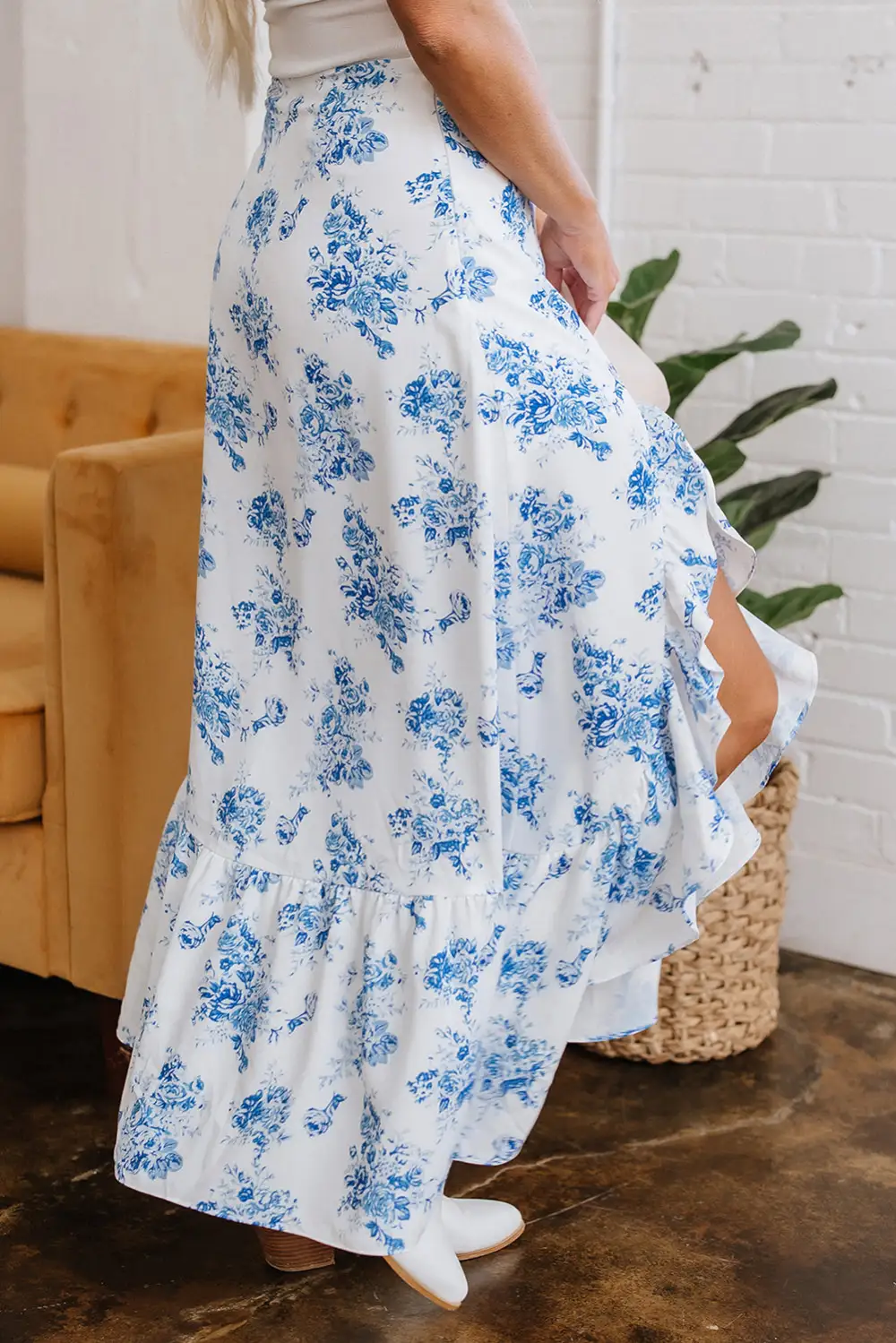 Easygoing Ruffle Trim Dress Skirt
