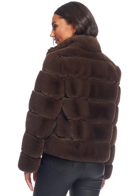 Chocolate Faux Fur Posh Jacket
