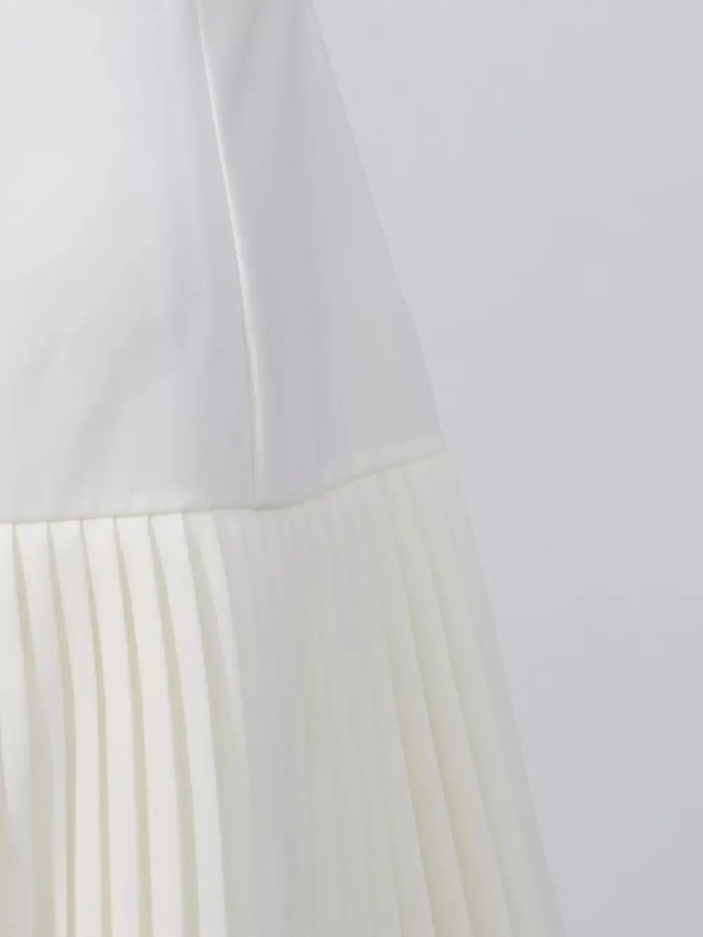 Square Neck Pleated Mini Dress