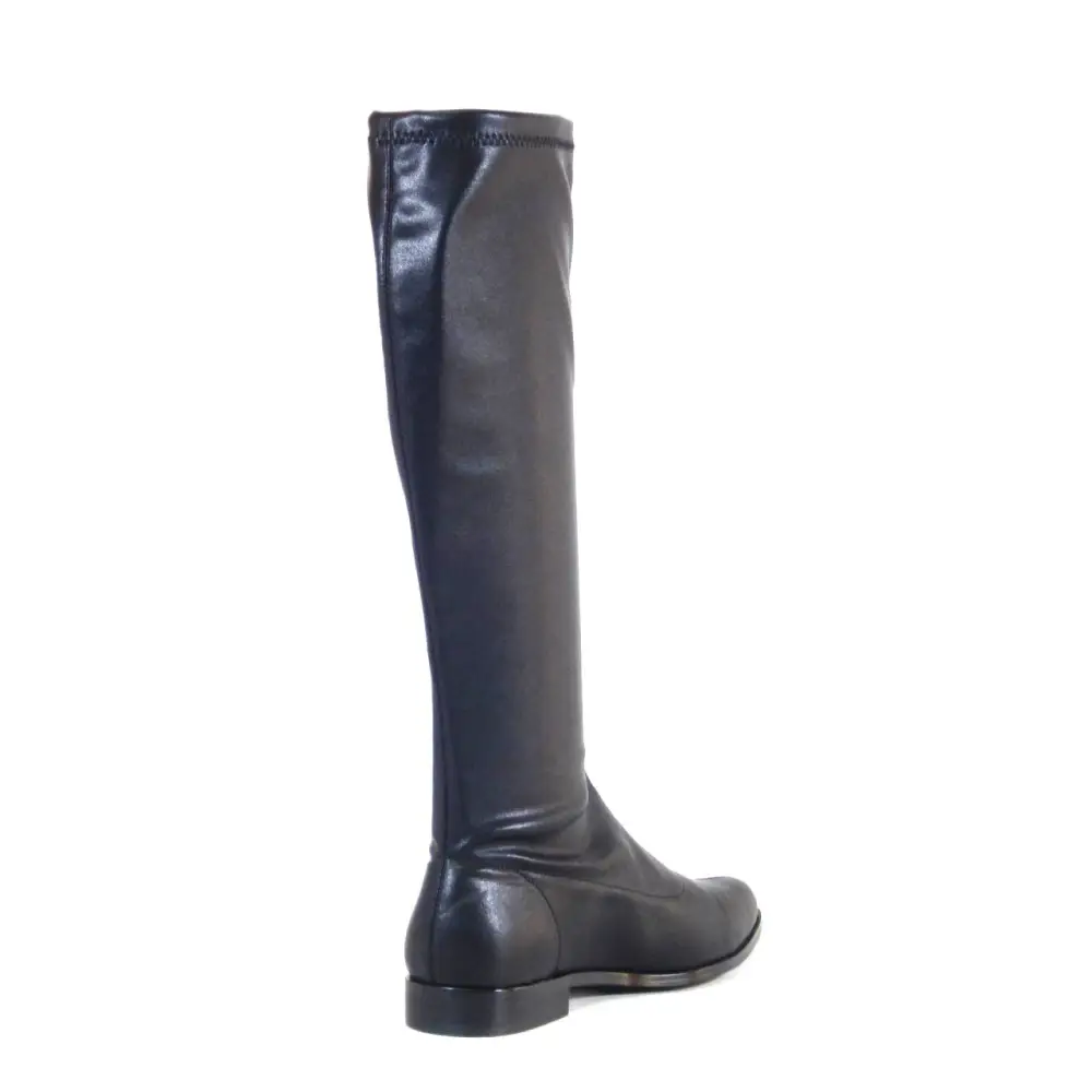 Pointed Toe Stretch Knee High Boots