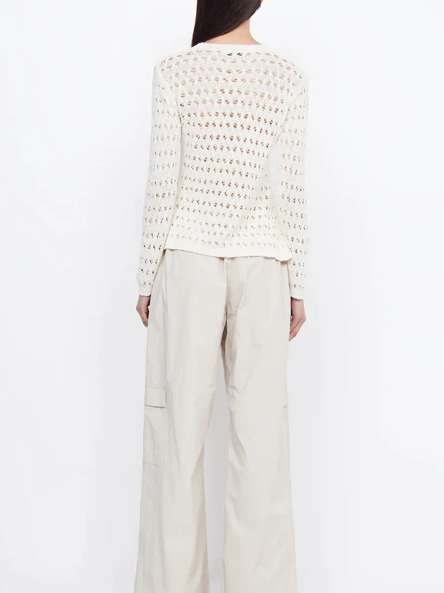 LONG SLEEVE ASYM KNIT TOP