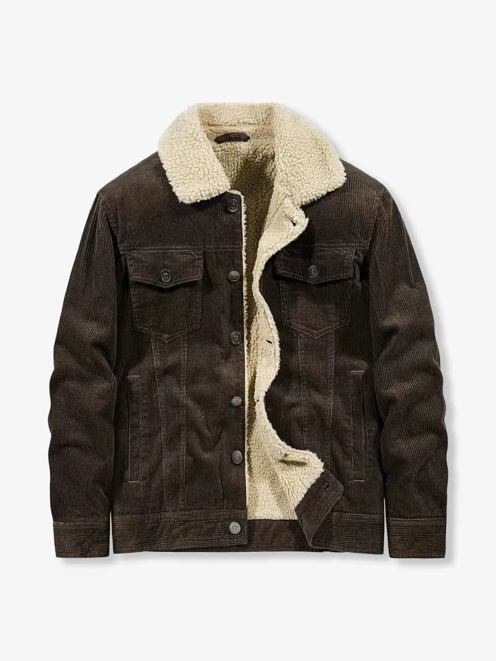 Men's Corduroy Pocketed Bomber Jacket