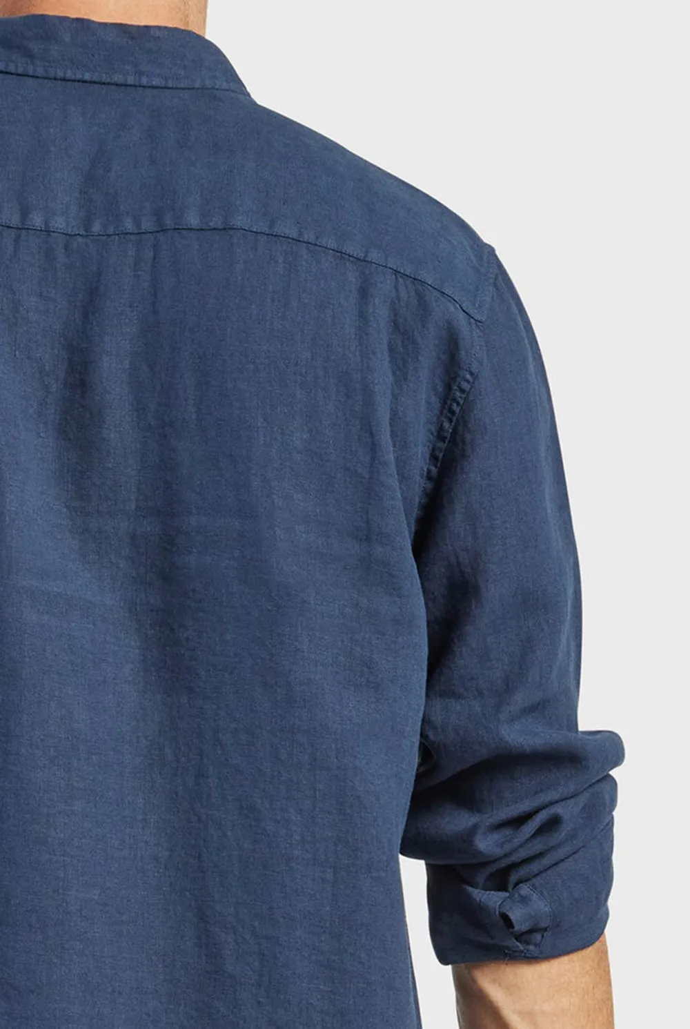 Classic Linen Shirt-Navy