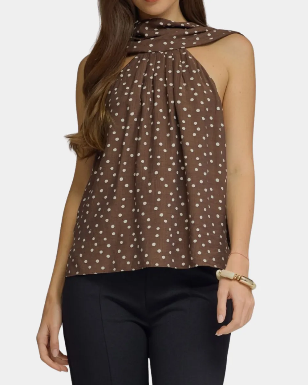 Polka Dot Cape Layer Top