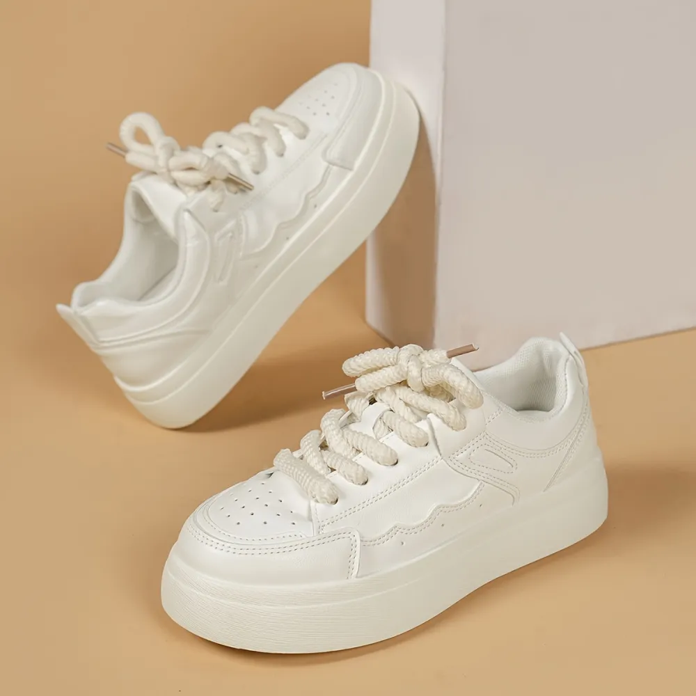 Platform Low Lace Up Sneakers