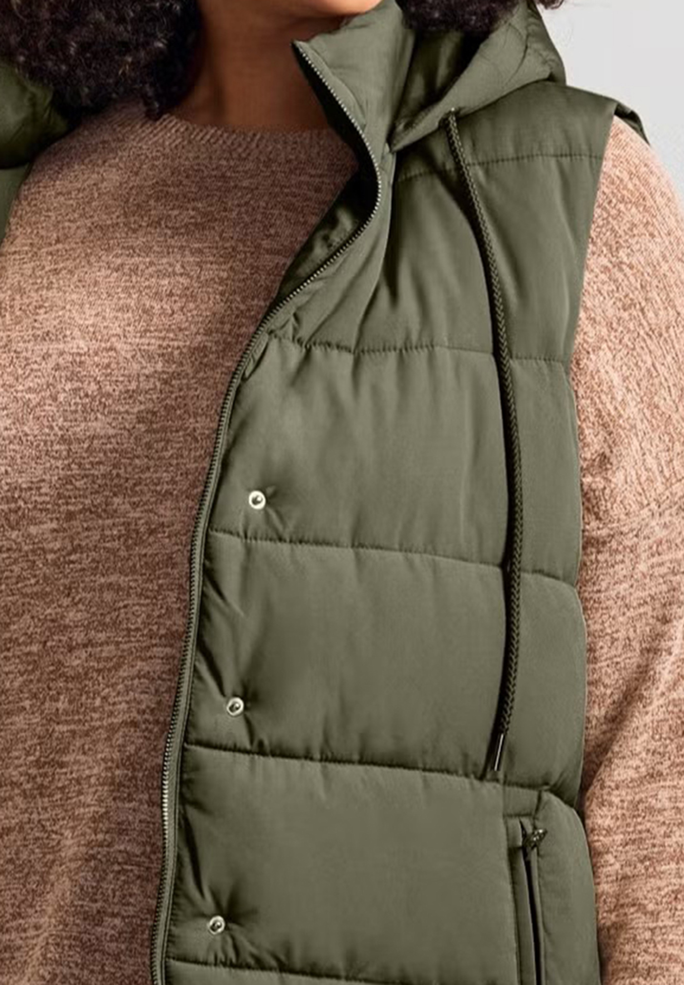 Down Jacket Hooded Vest