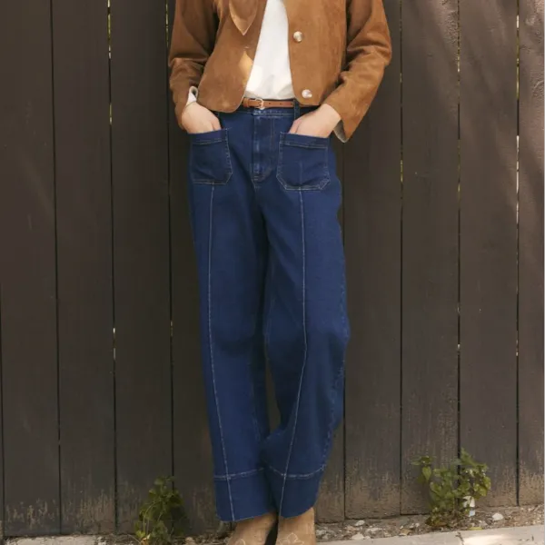 Wide Hem Jeans