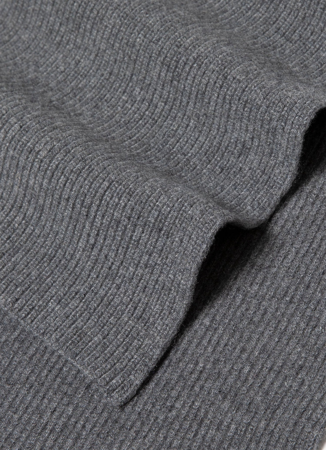 Casual Cashmere Ribbed Scarf