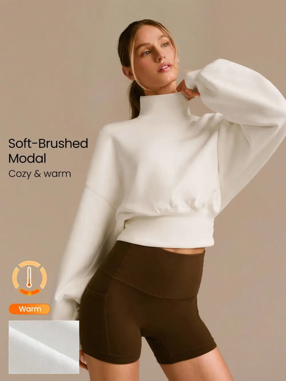 Soft And Comfortable Crewneck Sweatshirt Wide-Leg Pants Set