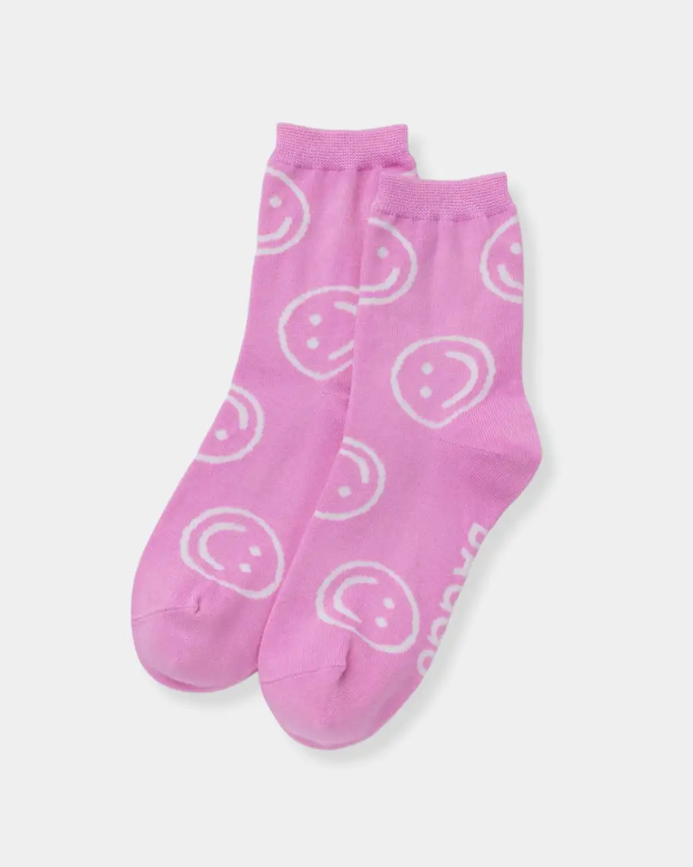 Happy Motif Crew Socks