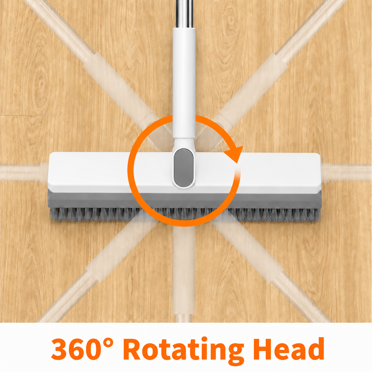 360-Degree Rotating Gap Cleaning Brush - Extendable Adjustable Floor & Track Cleaner - 360-Degree Rotating Head