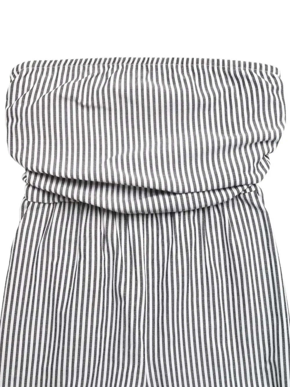 Striped Strapless Wide Leg Jumpsuit