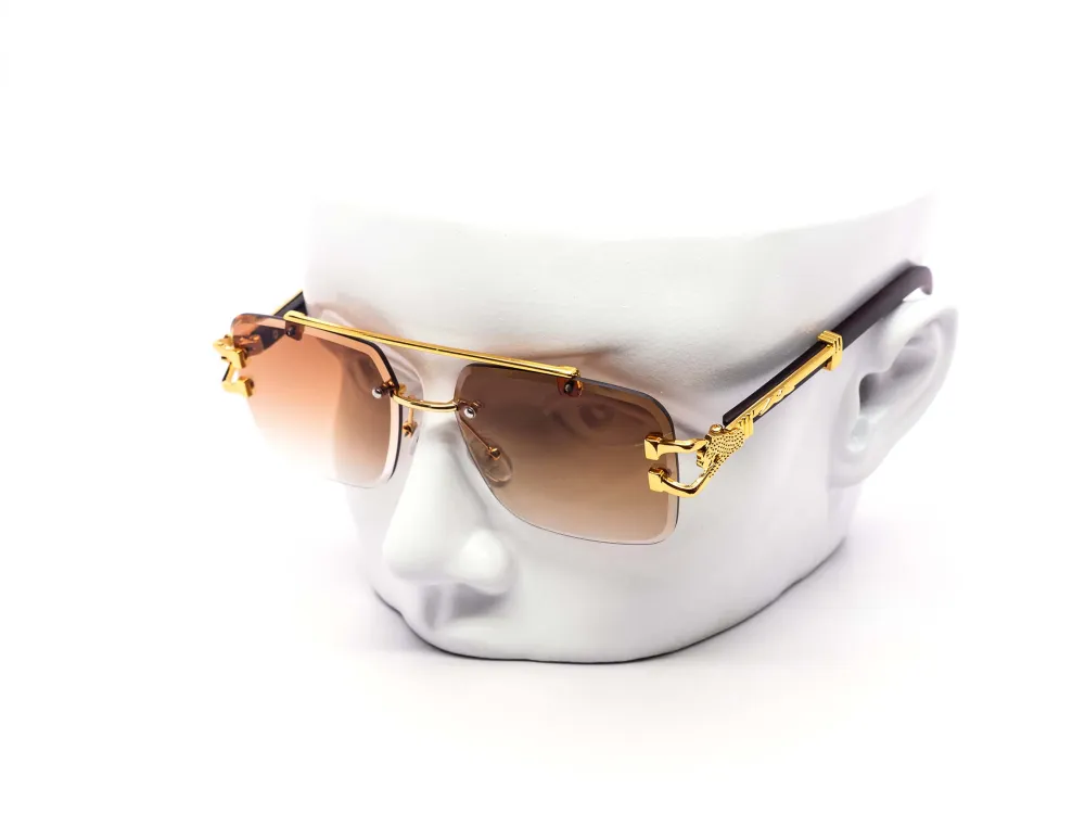 12-Pack Rimless Aviator Gradient Sunglasses