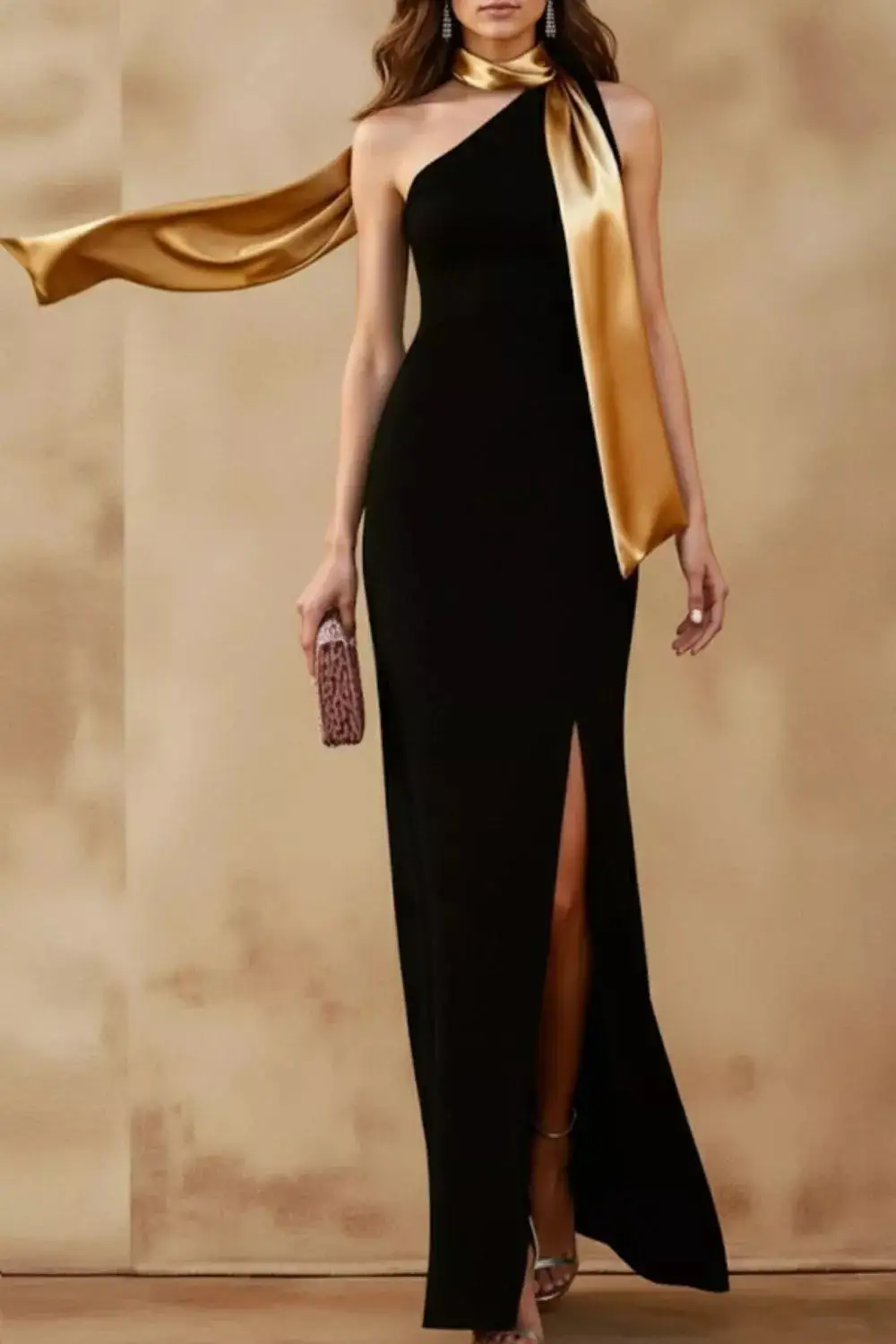 Smooth Finish Slit Maxi Dress