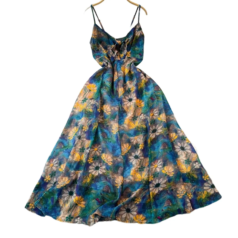 Women's Boho Floral Cami A-Line Summer Dress