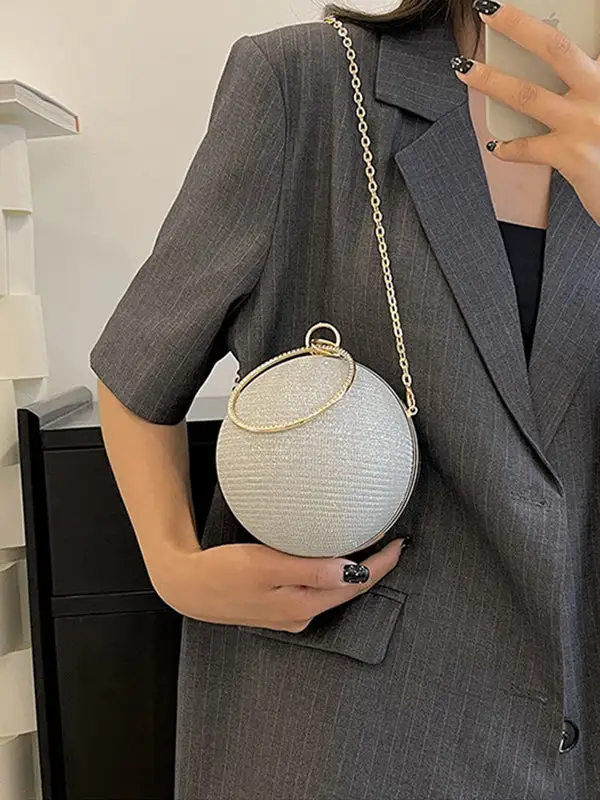 Classic Compact Geometric Crossbody Bag