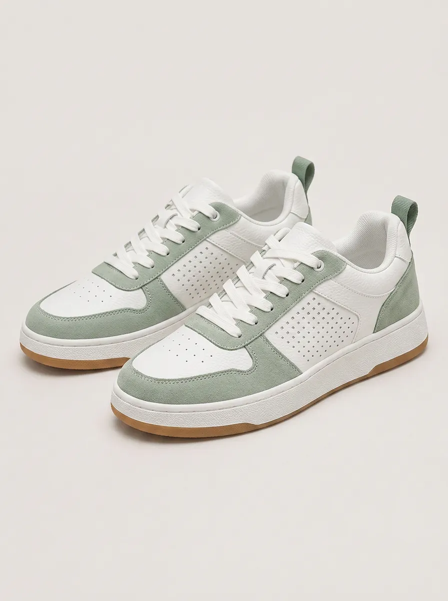 Men's Perforated Casual Skate Shoes