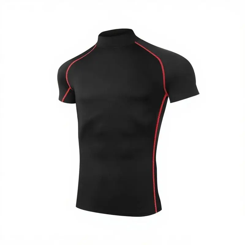 Men’s Compression T-Shirt – Short Sleeve, Quick Dry, Bodybuilding & Fitness Sportswear