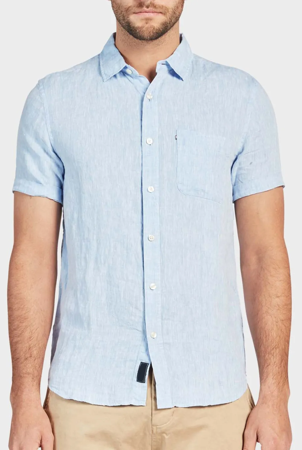 Hampton Linen SS Shirt-White