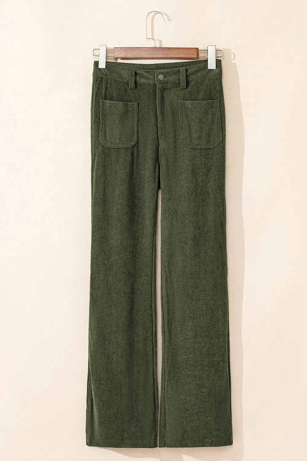 Lightweight High Waist Pocket Detail Pants