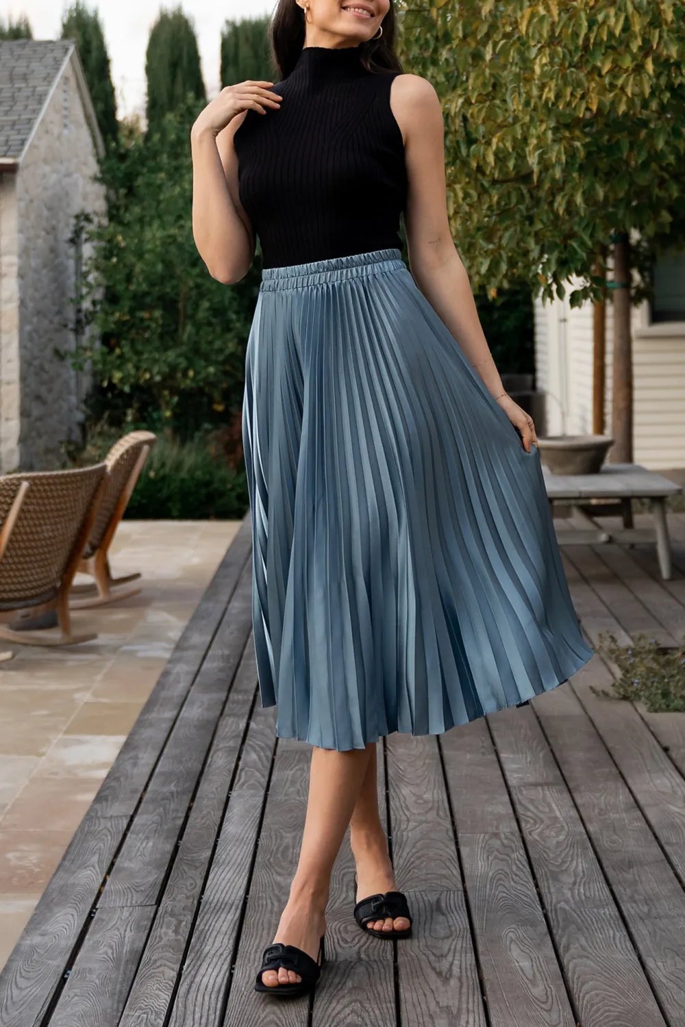 Minimalist Elegant Silk-Like Skirt