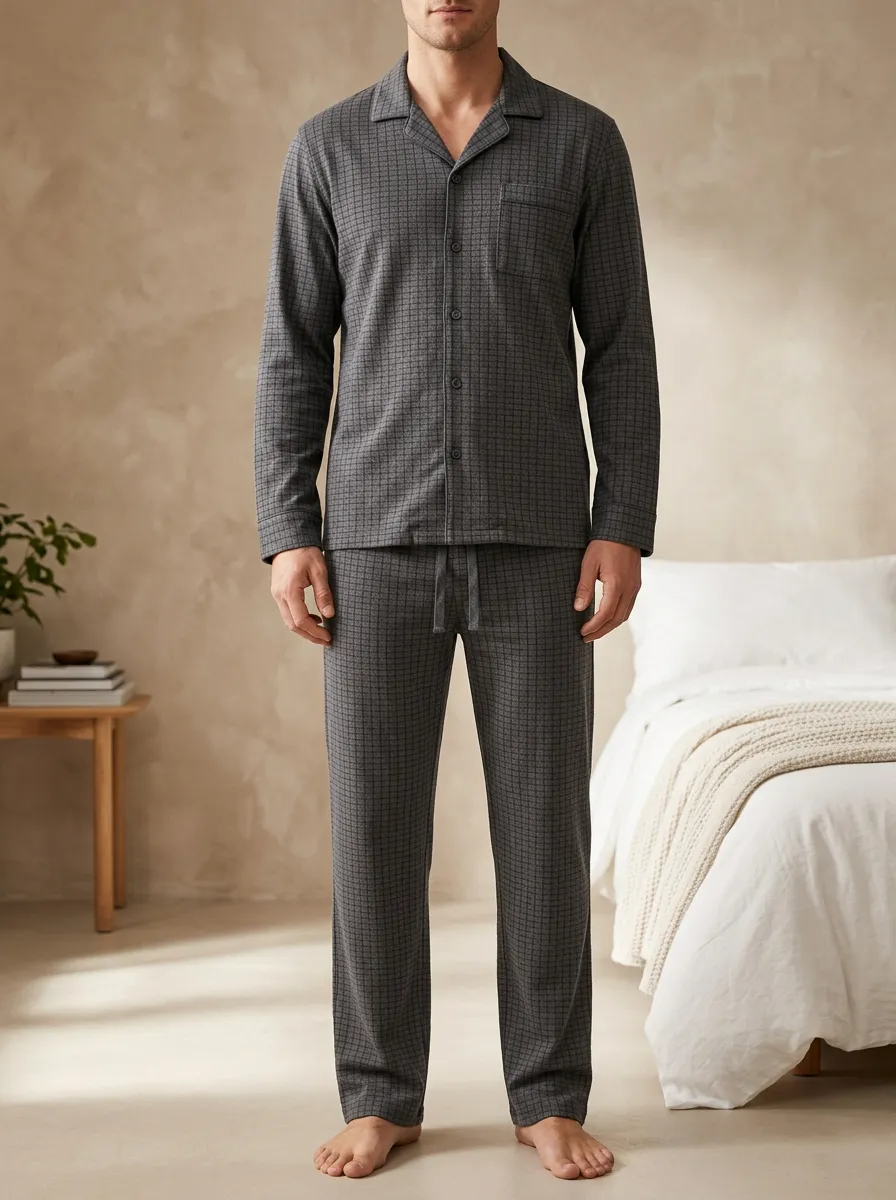 Everyday Texture Classic Men's Pajama Set