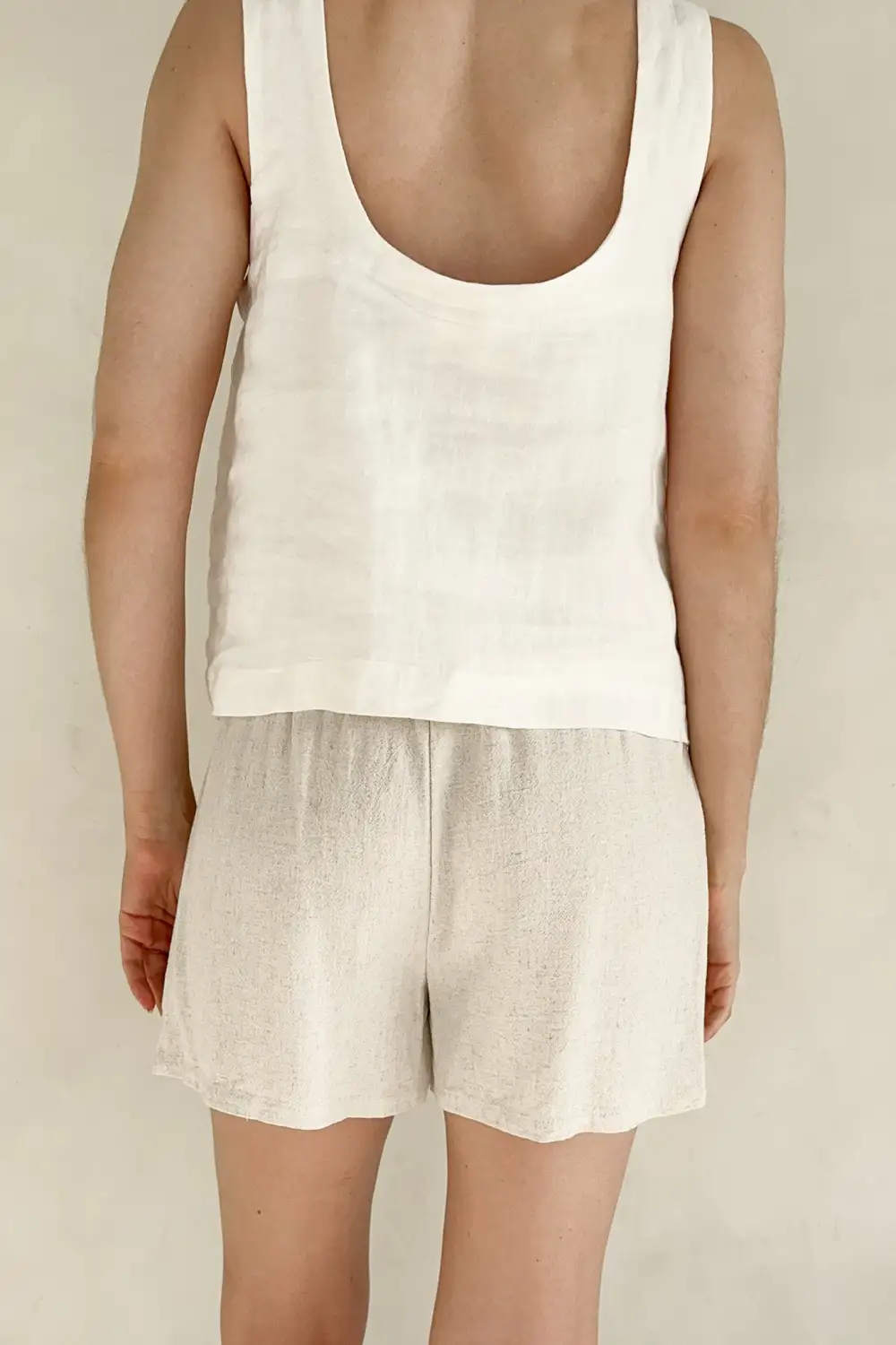 Soft Linen Blend Shorts