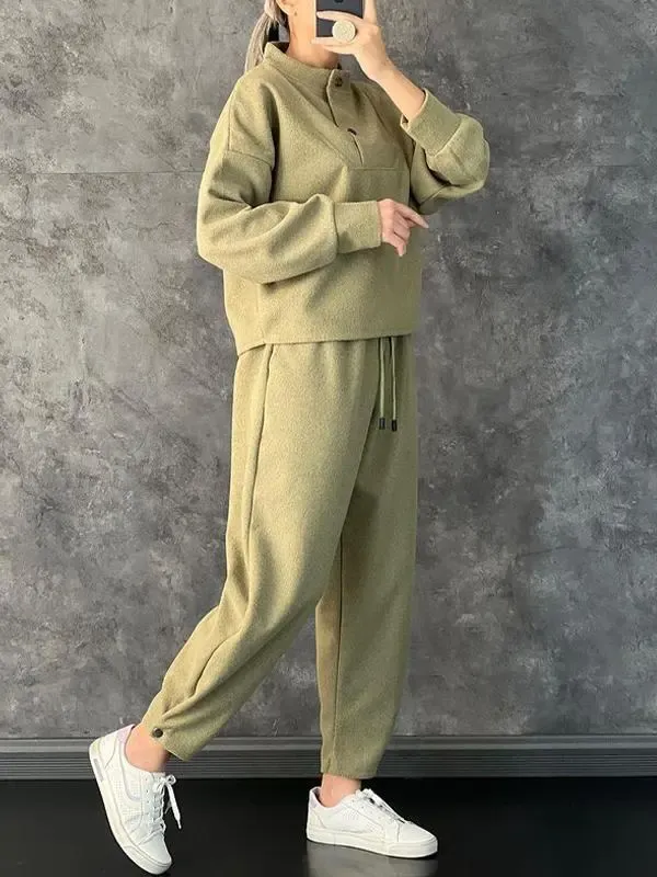 Women's Casual High Collar Suit