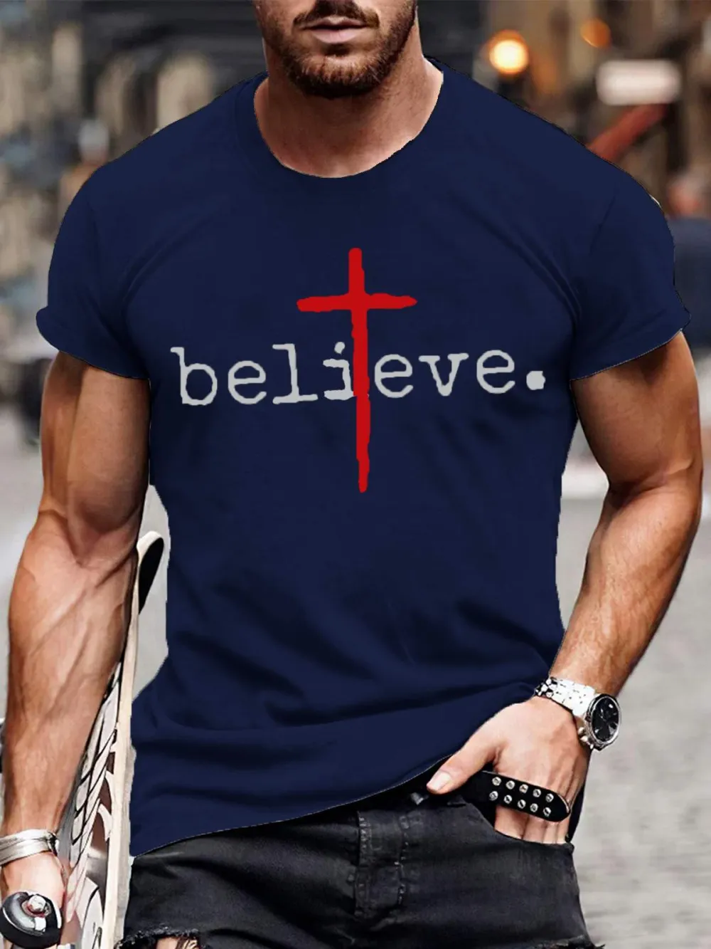 Red Cross Believe Men's T-Shirt