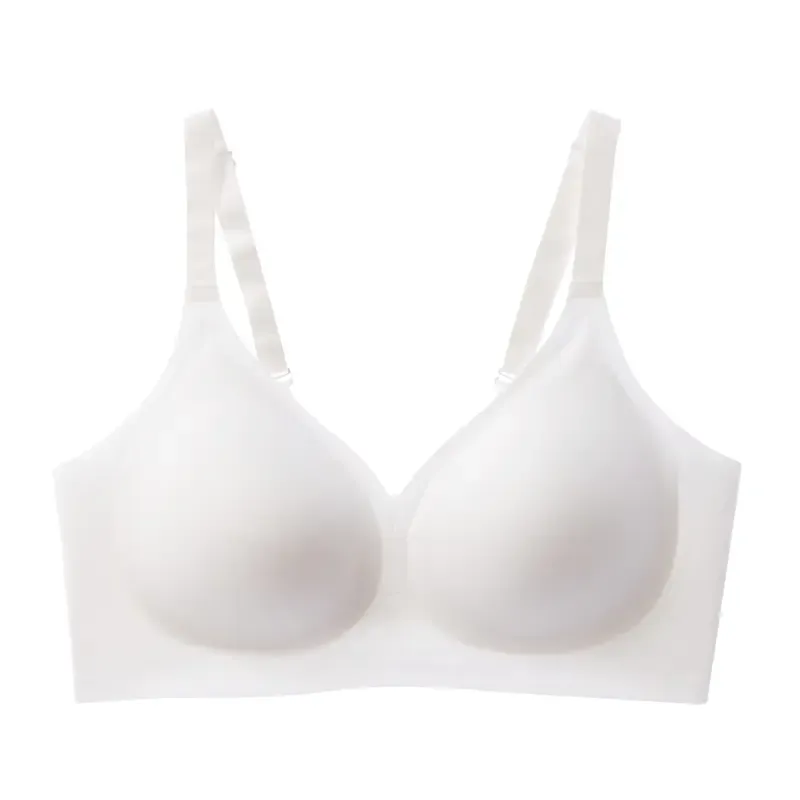 Jelly Wireless Women Comfortable Push Up Bras Wireless Seamless Full Coverage Bra Buttery Soft Everyday Tshirt Bra