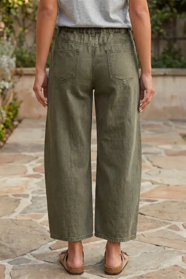 Raffia Patch Pocket Jeans