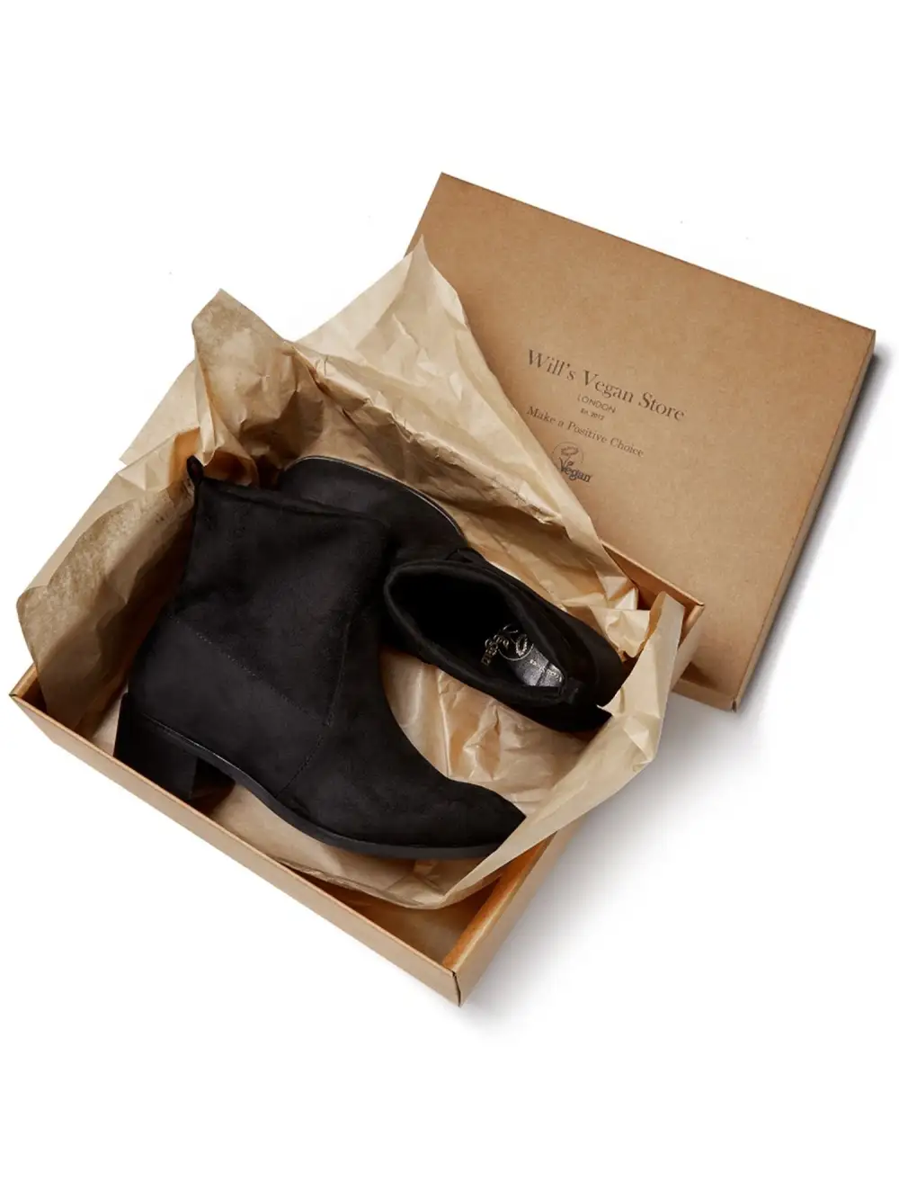 Women's Pull On Vegan Suede Ankle Boots