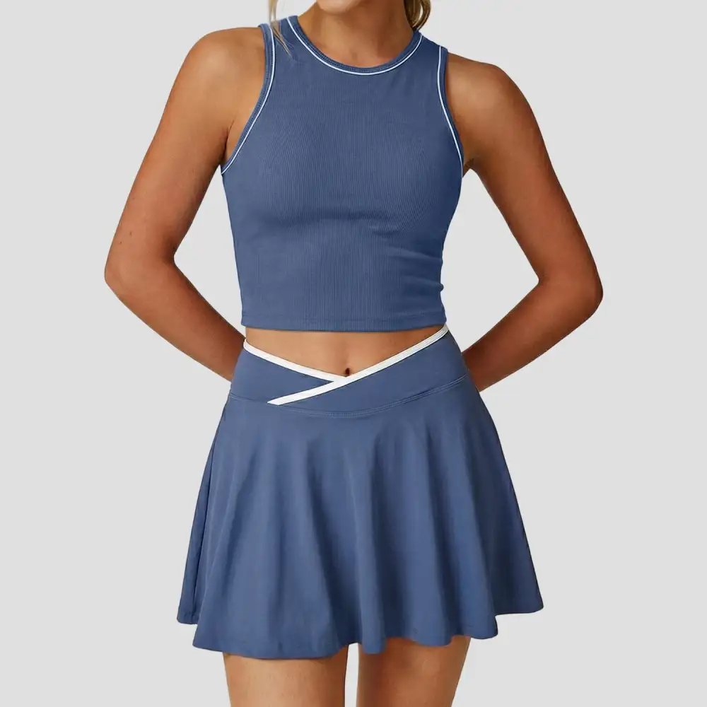 Tennis Golf Top and Skirt Active Set