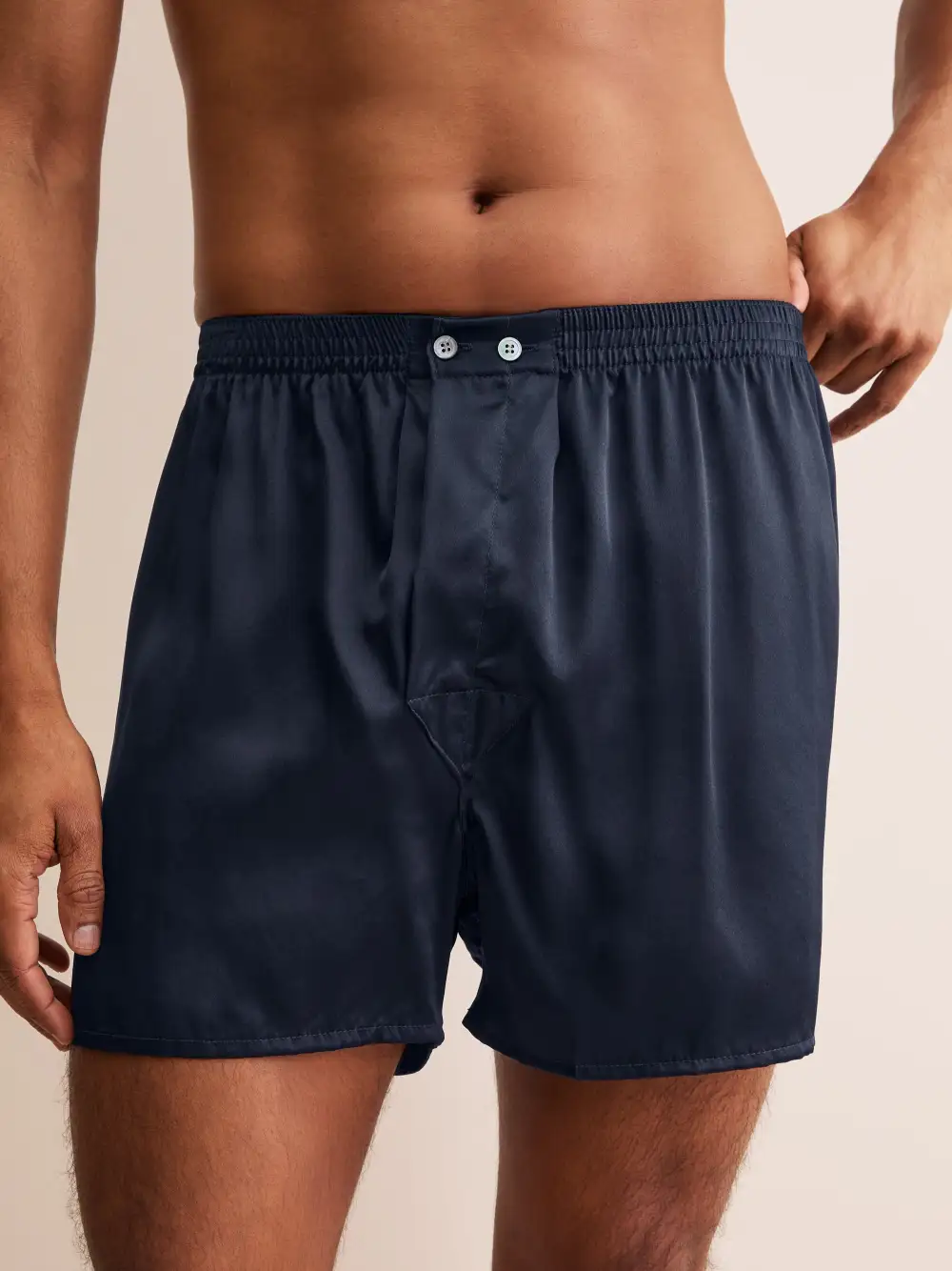 Classic Fit Solid Silk Boxers