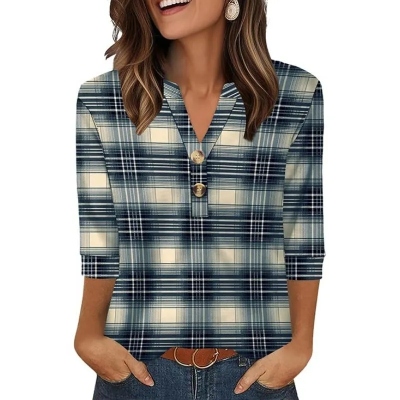 Womens Tops 3/4 Sleeve Heley Shirts