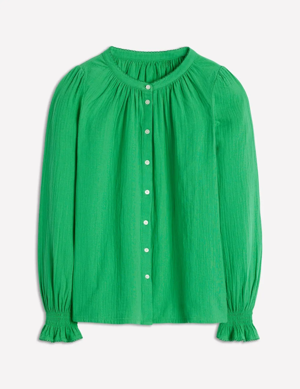 Tighten The Cuffs Double Cloth Top