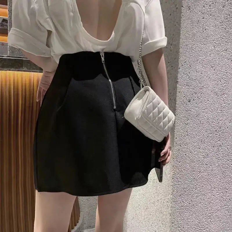 A-Line High-Waist Puffy Skirt