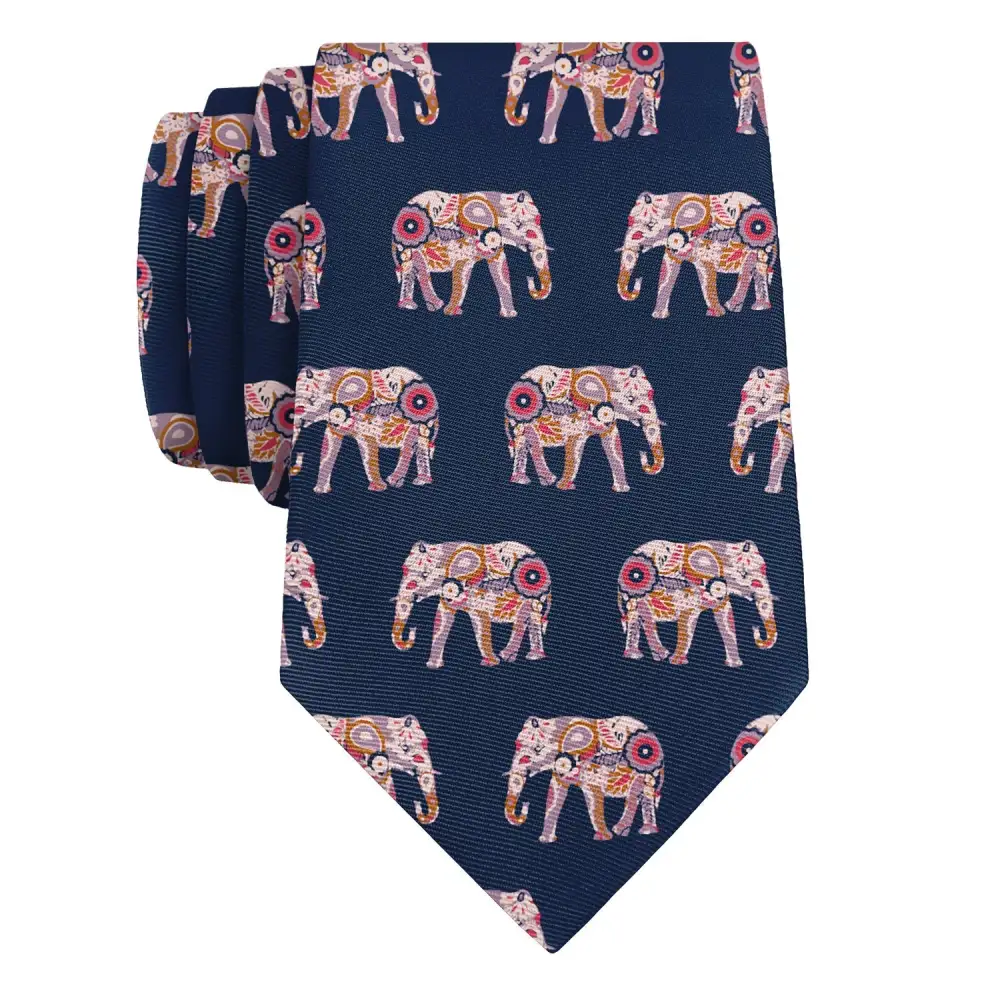Polished Floral Detail Necktie