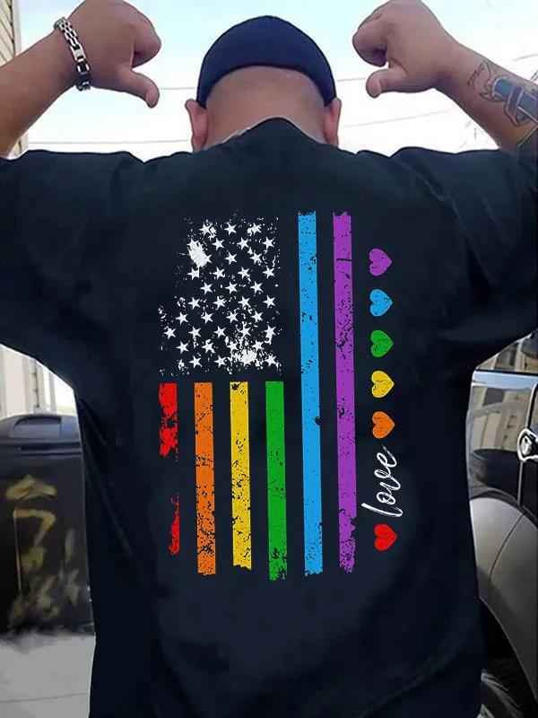 Men's Rainbow Love Pride T-shirt