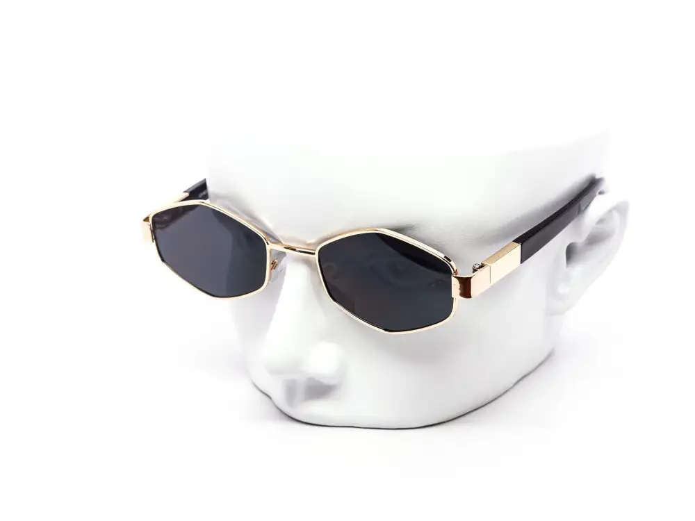 12-Pack Minimalist Metal Hexagon Sunglasses