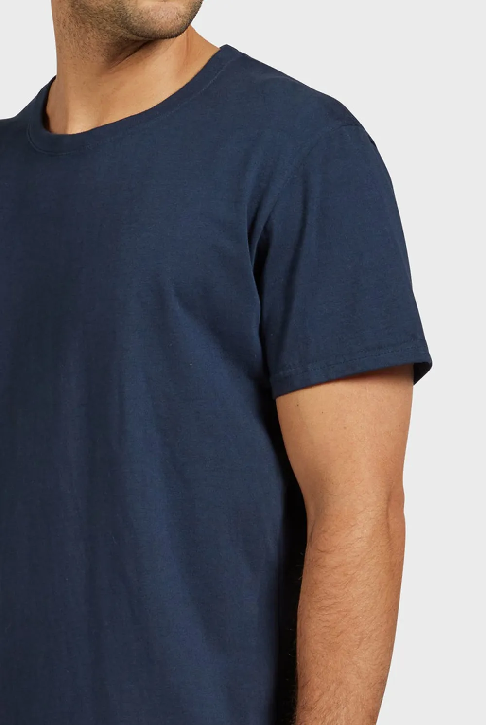 Navy Short Sleeve Crew Neck Tee