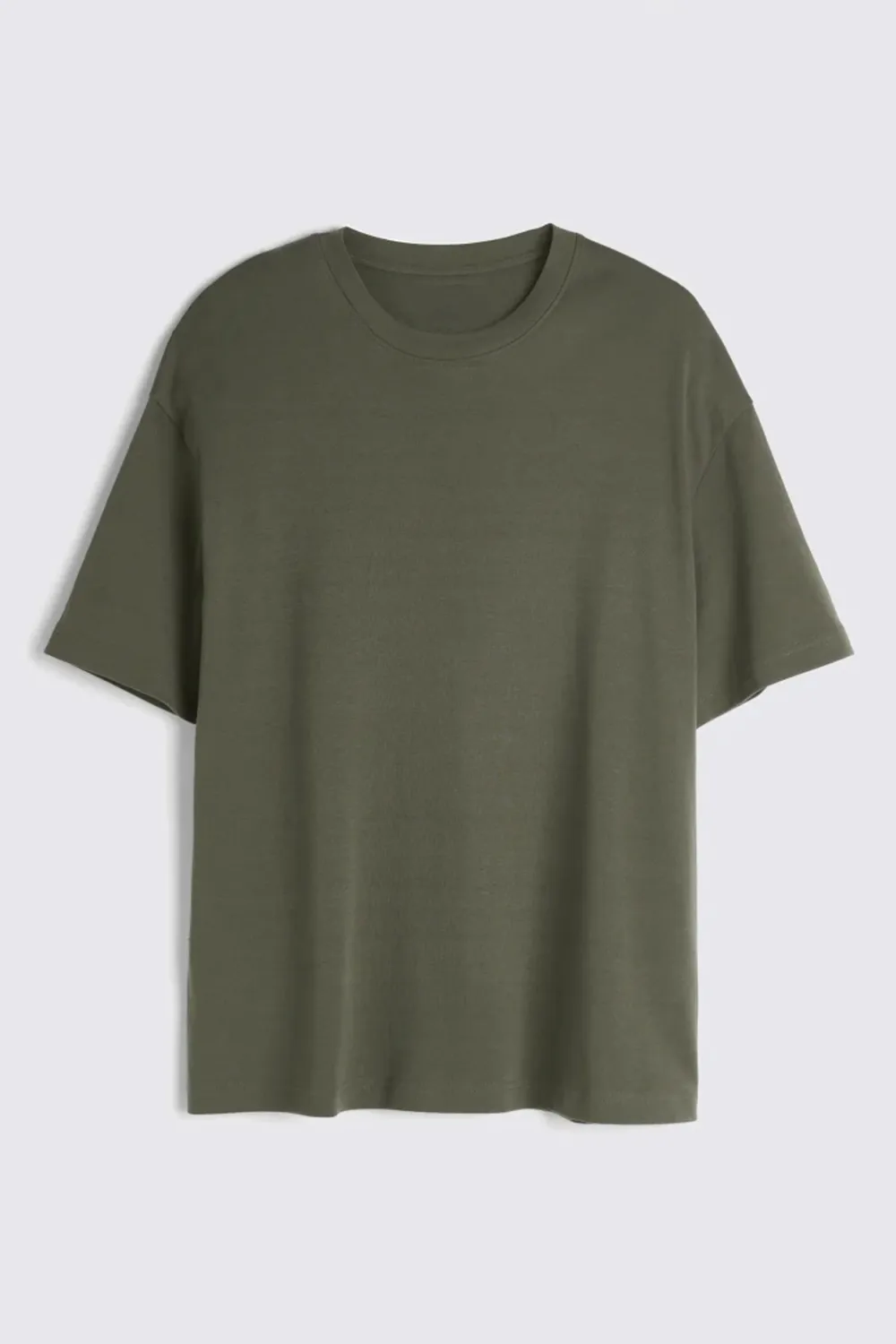 Ecru Heavyweight Pure Cotton Round-Neck T-Shirt