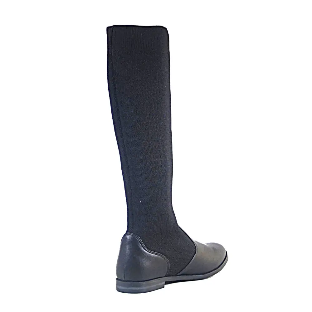 Knit Stretch Pull On Knee High Boots