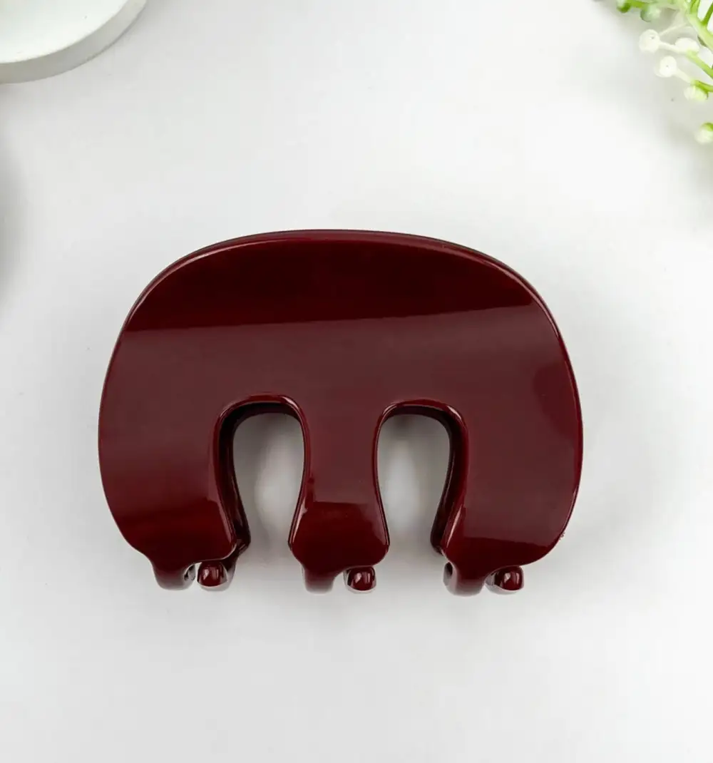 Prong Simple Matte Hair Claw Clip