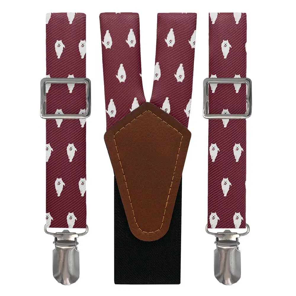 Samoyed Dog Theme Suspenders