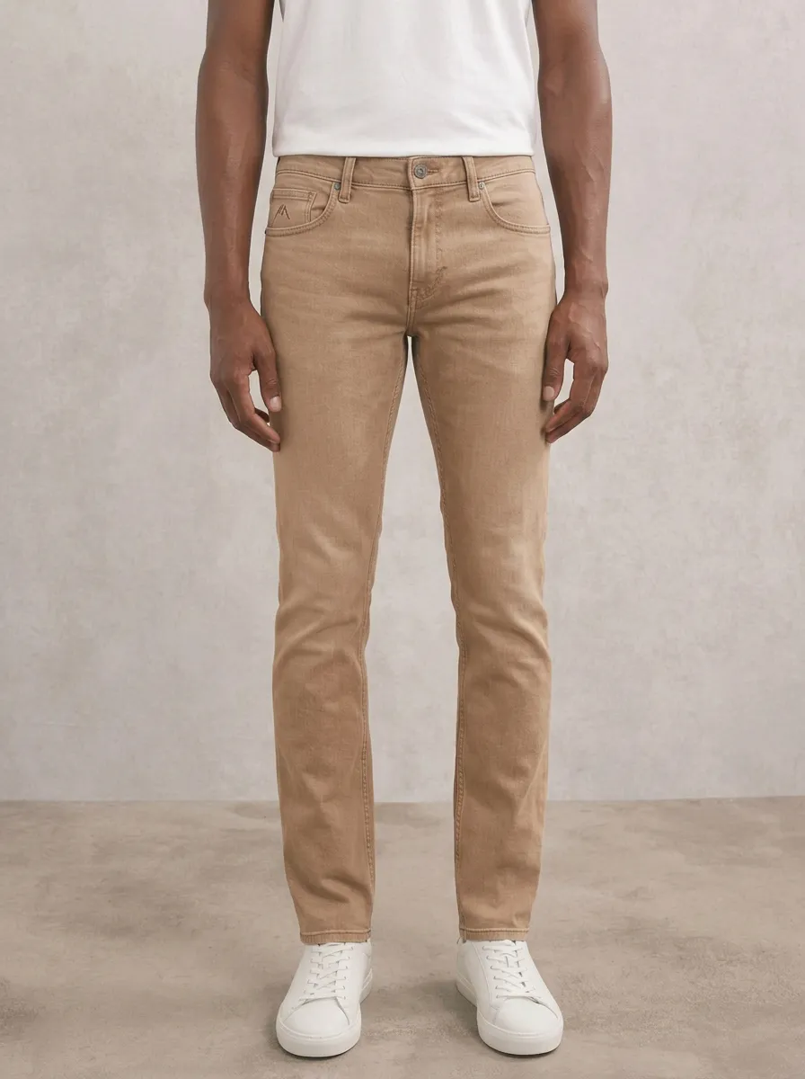 Men's Classic All Day Mountain Logo Stretch Denim Jeans