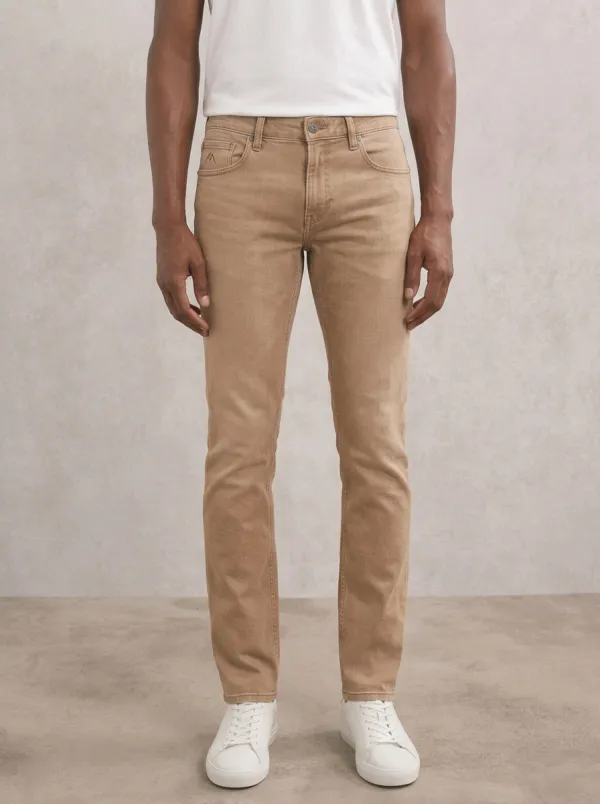 Men's Classic All Day Mountain Logo Stretch Denim Jeans
