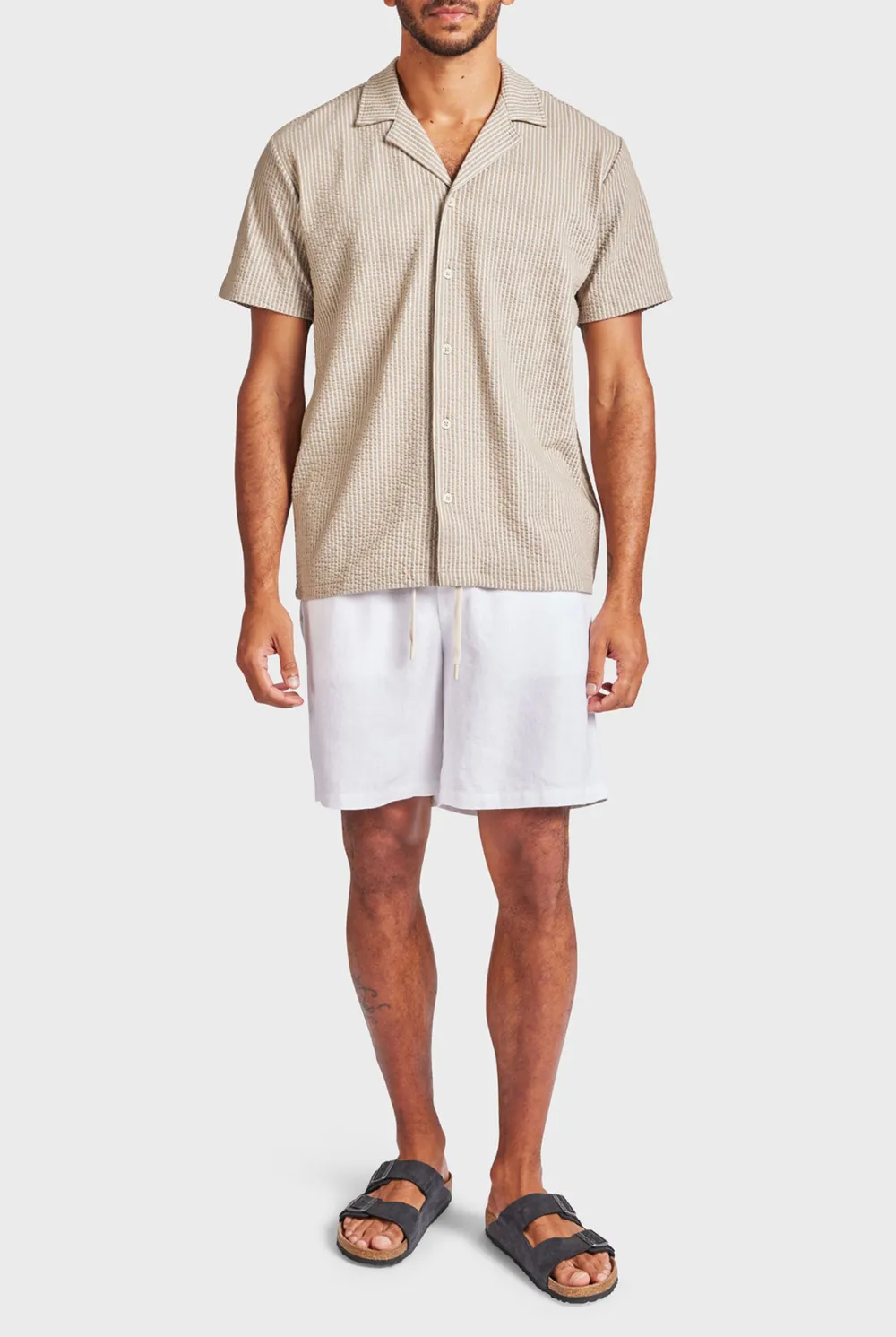 Textured Knit Short Sleeve Shirt