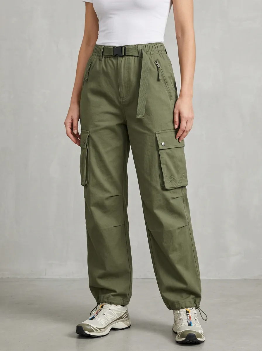 Core Mountain Graphic Silhouette Women's Multi Pocket Cargo Pants